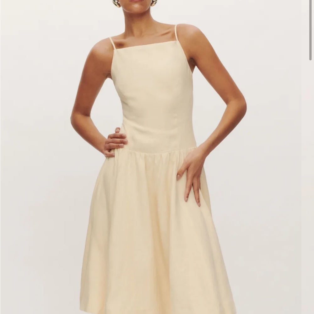 Reformation Clarabelle Linen Dress
